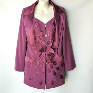 Champagne Italy Fashion Church Jacket Size 12